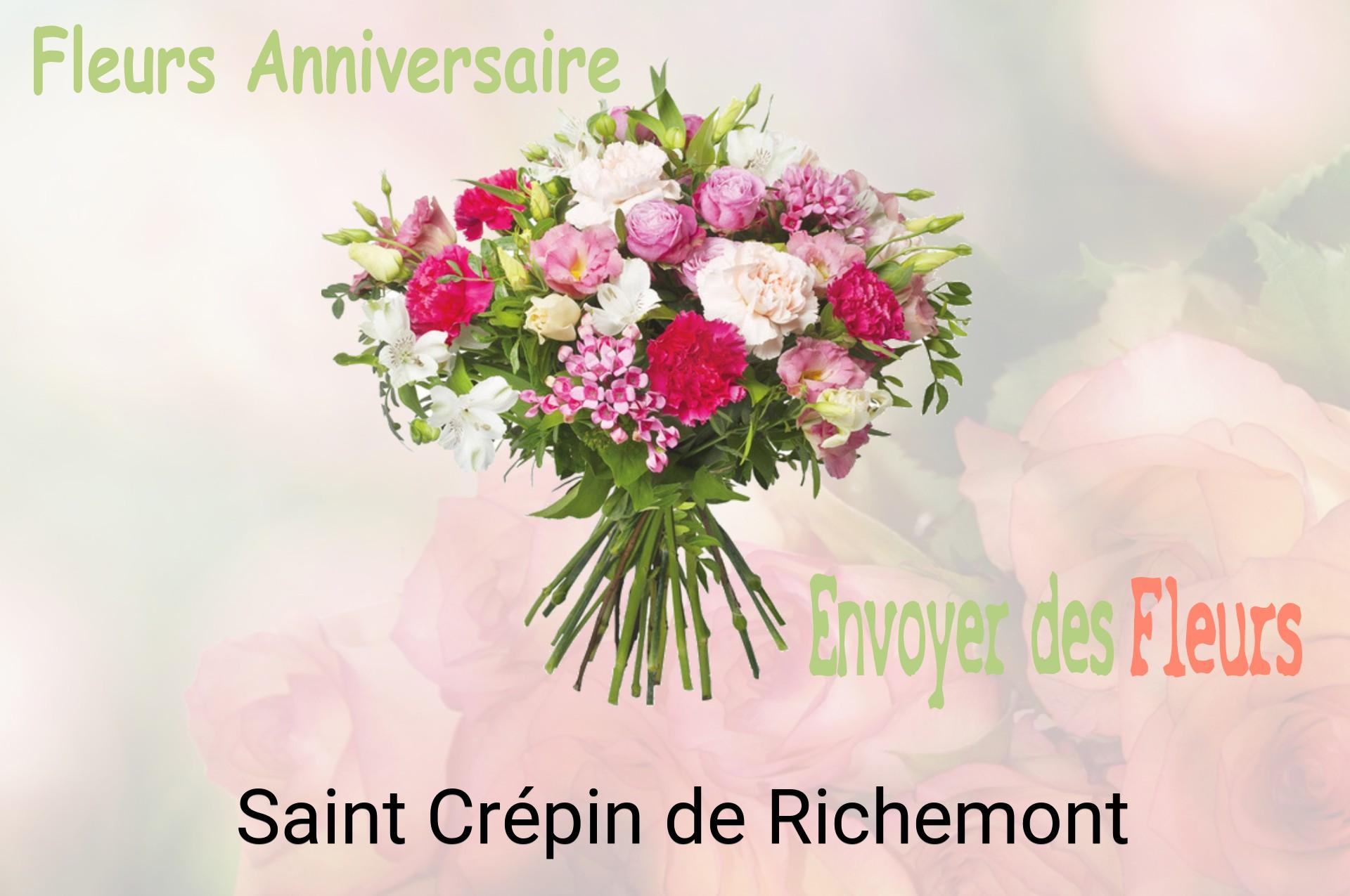 Bouquet de fleurs d’anniversaire livré à Saint-Crépin-de-Richemont
