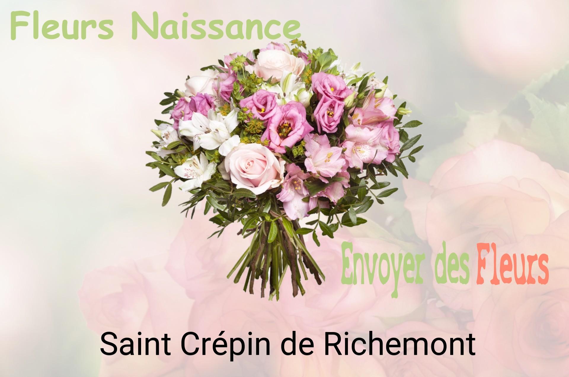 Bouquet de fleurs de naissance livré à Saint-Crépin-de-Richemont